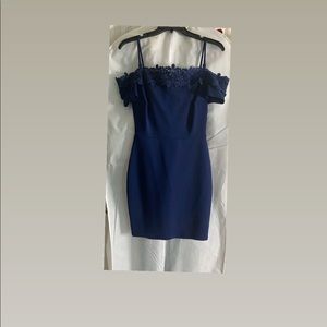 Navy blue simple dress